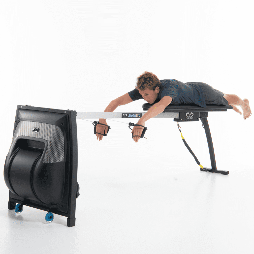 Surfer using SwimErg Machine